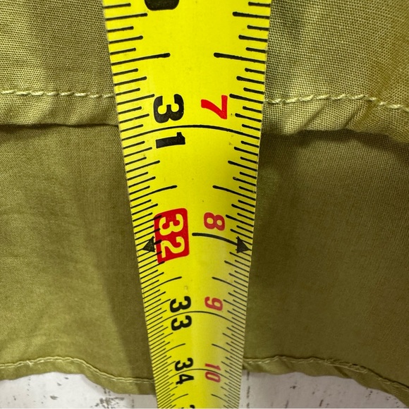 Maeve by Anthropologie Green Button Up Shirt High Low Pocket M Minimalist Casual - Picture 12 of 12